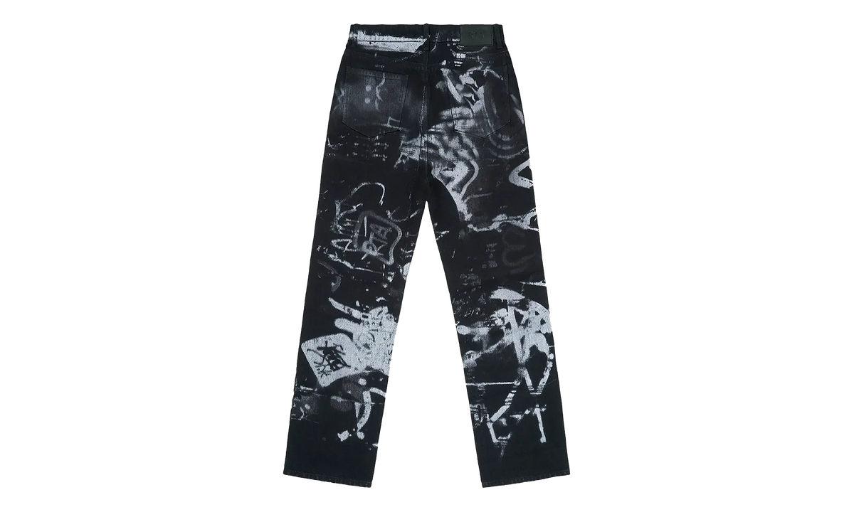 Lost Frequencies Ricardo Graffiti Slim-Fit Jeans "Black" MLFQD1057 J2116GRFGP