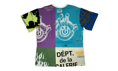 Retouche Reworked Short Sleeve Tee Shirt "Multicolor" GD116