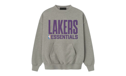 LAKERS SPORTS FIT CREWNECK SWEATSHIRT "CONCRETE HEATHER" 192NB256505F