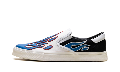 Slip On Sneakers "Flame - Black White Blue" S0F23149CL BWB