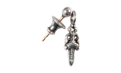 Drop Stack Dagger Earring Silver "Red" CHRM0901