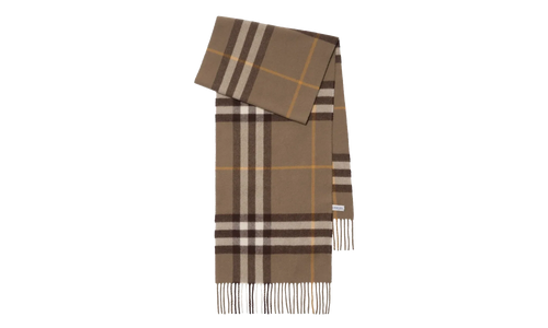 MU Giant CHK Scarf "Vole Brown" 8112647