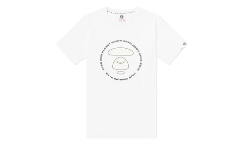 AAPE Planet Earth Logo T-Shirt "White" BZNLT63GL