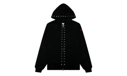 Dane Studded Full Zip Hoodie "Zero - Black" P26SPZ002-BLK