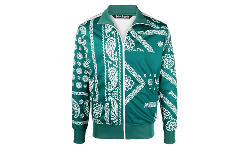 Bandana Track Jacket "Green / White" PMBD001F21FAB0055501