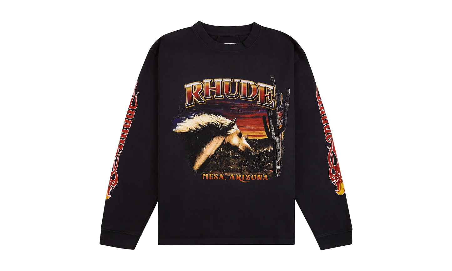 Mesa Stallion Hoodie "Vintage Black" RHFW25HO05012-3169