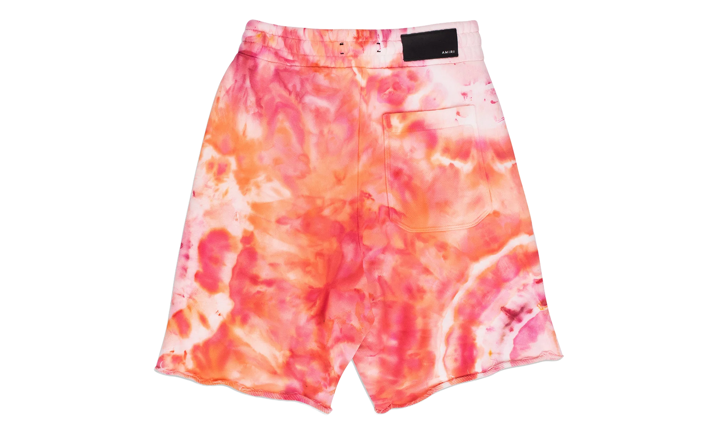 Tie Dye Ma Sweatshorts "Orange / Pink" SS22MJL025_Peach