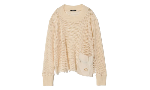 PATCH POCKET SWEATER "Ivory" UC1D4901 IVY