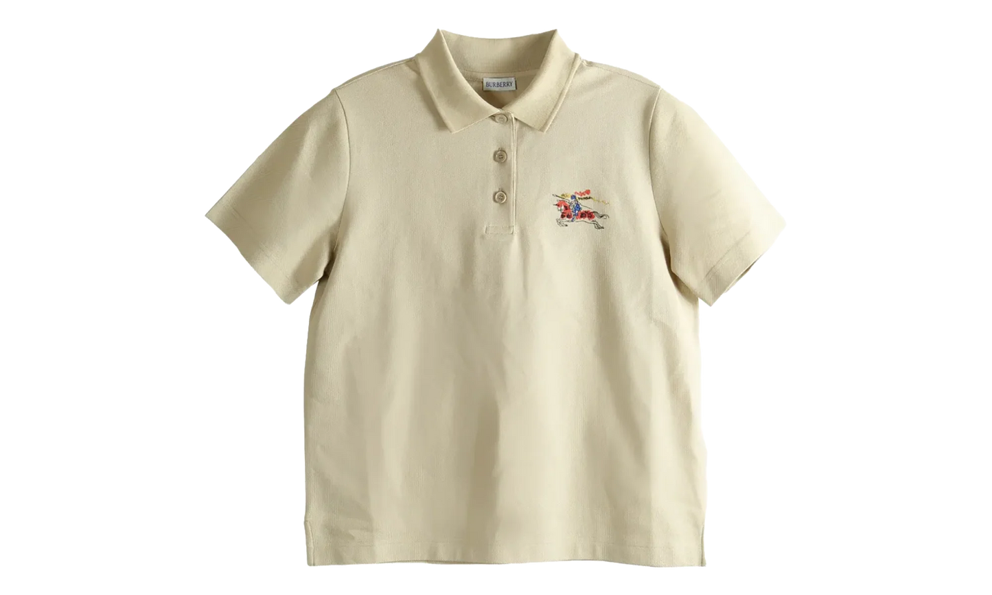 Equestrian Knight Cotton Polo Shirt WMNS "Limestone Beige" 8118496