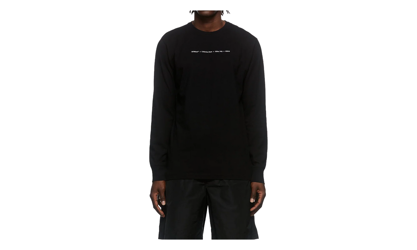 Logo-Print T-shirt "BLACK/MULTI-COLOR" OMAB001F21JER0021084