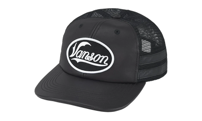 Vanson Leathers Mesh Back 6-Panel "FW25 - Black" SU27091