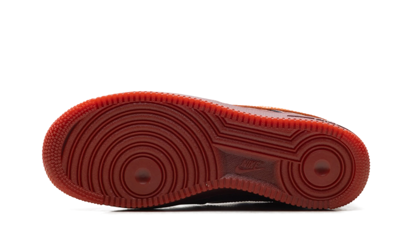 Air Force 1 Low "Patent Leather Dark Team Red Safety Orange" IO4489 601