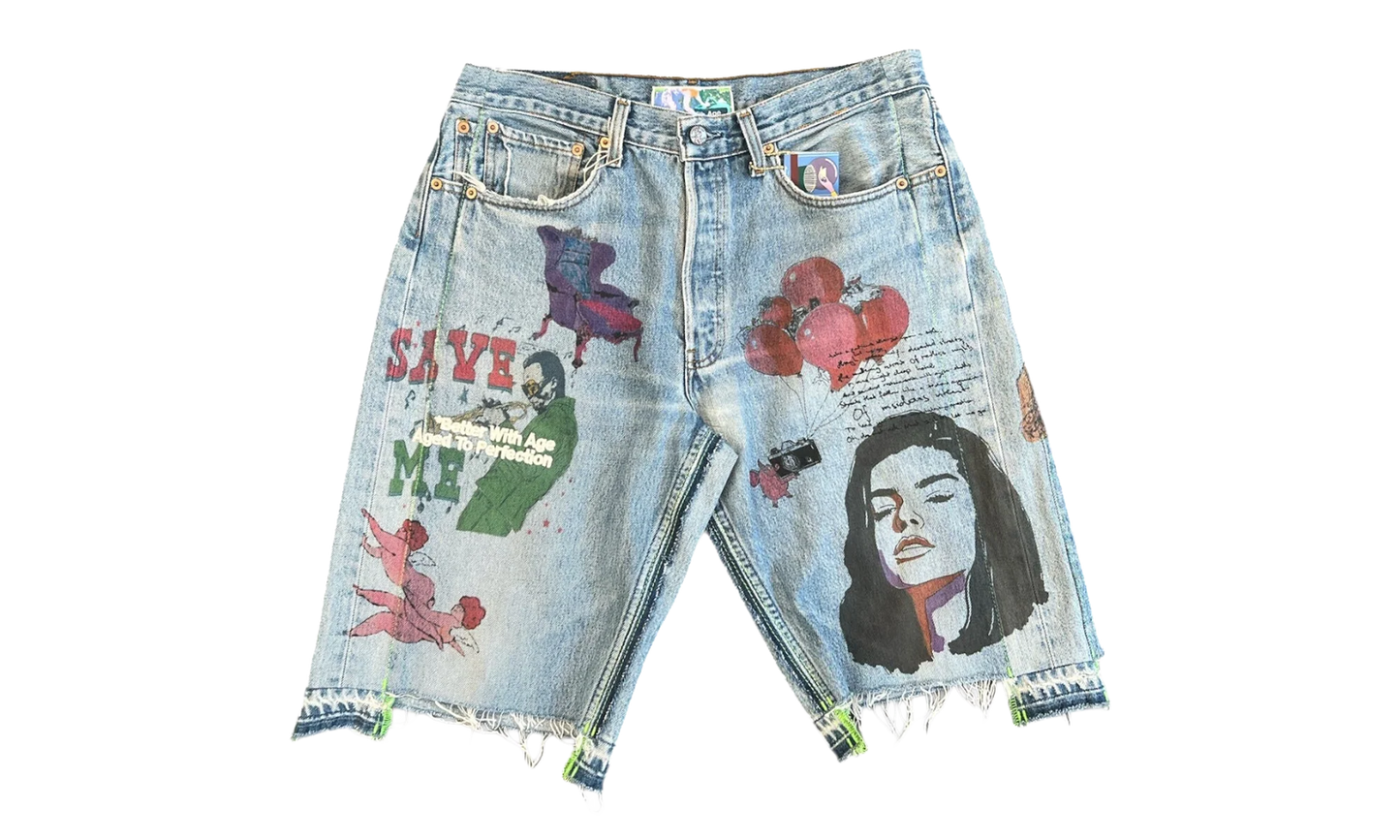 Harrison Triple-Wide Denim Shorts "Indigo" BWA115