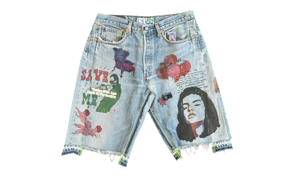Harrison Triple-Wide Denim Shorts "Indigo" BWA115