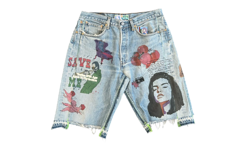 Harrison Triple-Wide Denim Shorts "Indigo" BWA115