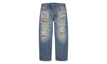 MM6 Maison Margiela Distressed Loose Fit Selvedge Jean "SS26 - Blue" SU27182