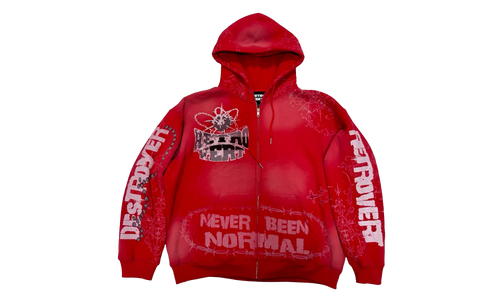 Destroyer Pullover Hoodie "Red" RET034