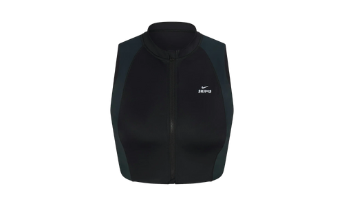 SHINE FRONT ZIP BRA "Nike - Obsidian And Dark Teal" SKM048