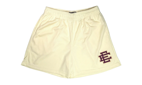 EE Basic Shorts "Antique White / Maroon" EE170