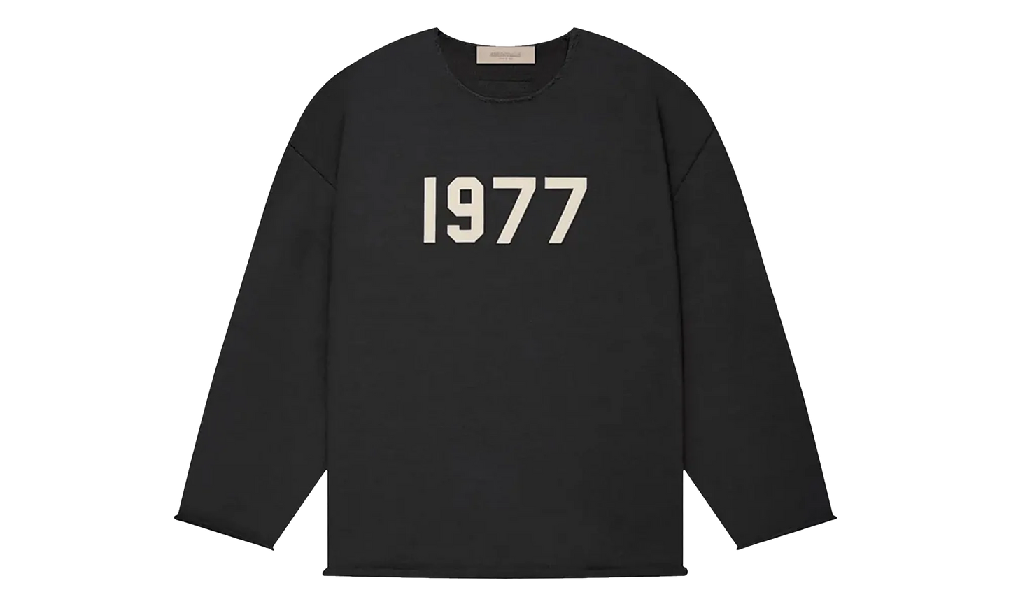 1977 Raw Edge Crewneck Sweater "Iron" 192BT212170F