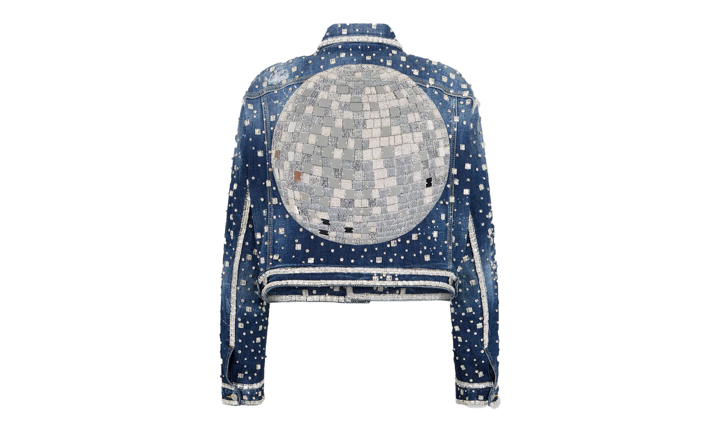 Discoball Boxy Jean Jacket "Navy Blue" S72AM1098S30664470