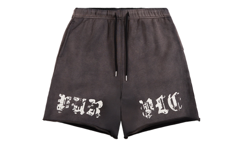 Worn Gothic Sweatshort "Black" P446 HWSP226