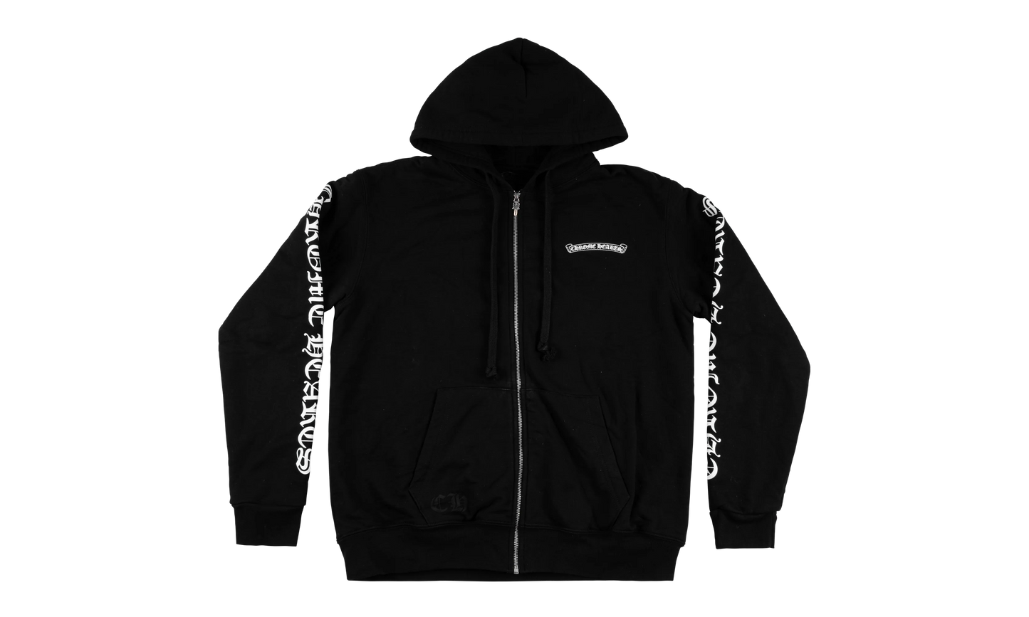 Thermal Scroll Logo Zip Up Hoodie "Black" CHRM0881