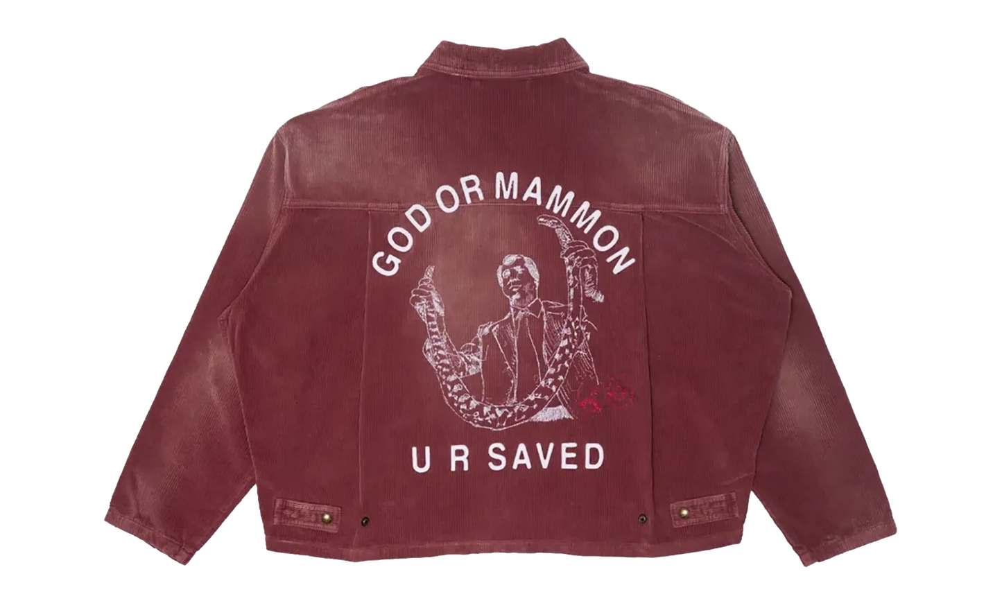 Synanon Cord Work Jacket "Burgundy" 7U001Q3009BUR