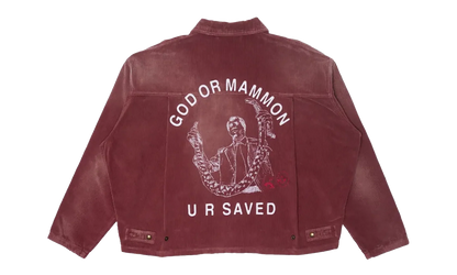 Synanon Cord Work Jacket "Burgundy" 7U001Q3009BUR
