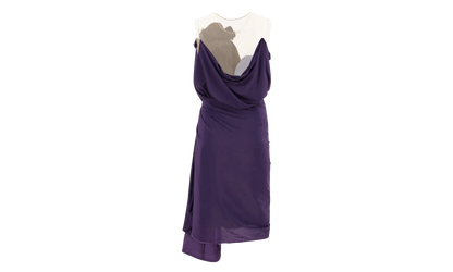 DRAPED MINI DRESS "RAISIN" RW DR0121 4778 E22 79