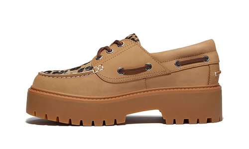 Stone Street Platform Boat WMNS "Leopard Print - Beige Nubuck" TB0A2GVF EN3