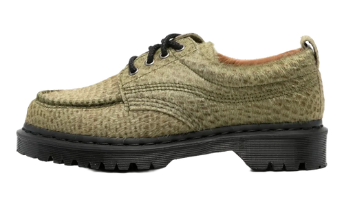 Lowell Hair On Leather Moc Toe "Olive Green - Pebble Emboss Hair On" 42836300