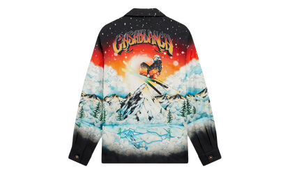 Cuban Collar Long-Sleeve Shirt "Ski Lake" M AW25 SH 006 06 EX SKI SKI