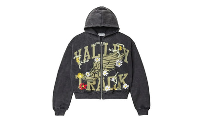 Midnight Garden Zip Up Hoodie "Black" FAU1N9ZS