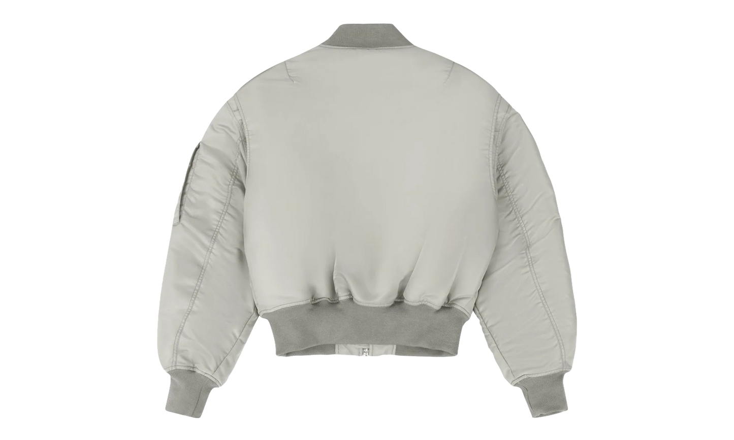 Cropped Broad Bomber Jacket "Grey" ESU S25 1007 GR