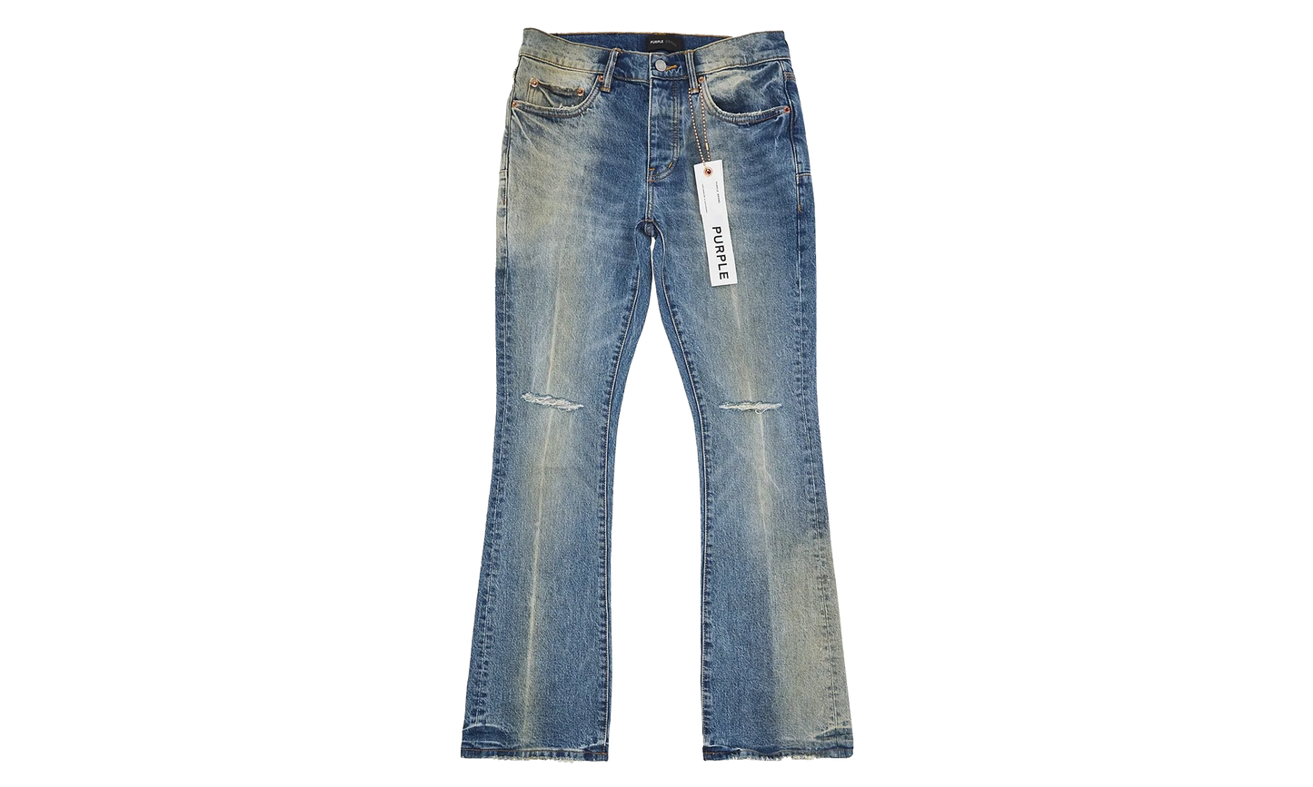 Gaia Blowout Flared Denim "Blue" P004 GBMF225