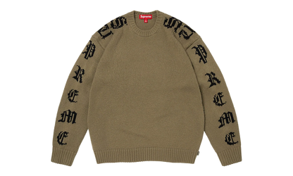 Old English Sleeves Sweater "SS26 - Olive" SU27137