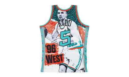 NBA Sublimated Jason Kidd Swingman Jersey "1996 All Star West - White" SMJYNG18436 ASWWHIT96JKI