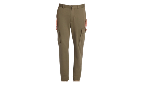 Pantalone Cotton Blend Jersey Cargo Pants "Sportivo Brown" MON01