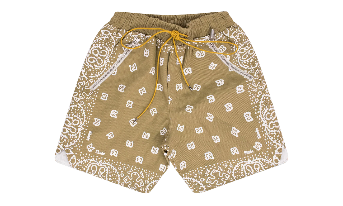 Rhude Bandana Shorts "Khaki" RHSS23SH46009481 KHAKI