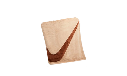 Swoosh Faux Fur Throw Blanket "Beige / Brown" DO3793 200