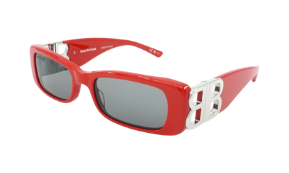 Rectangular Frame Sunglasses WMNS "Red / Silver" BB0096S 015