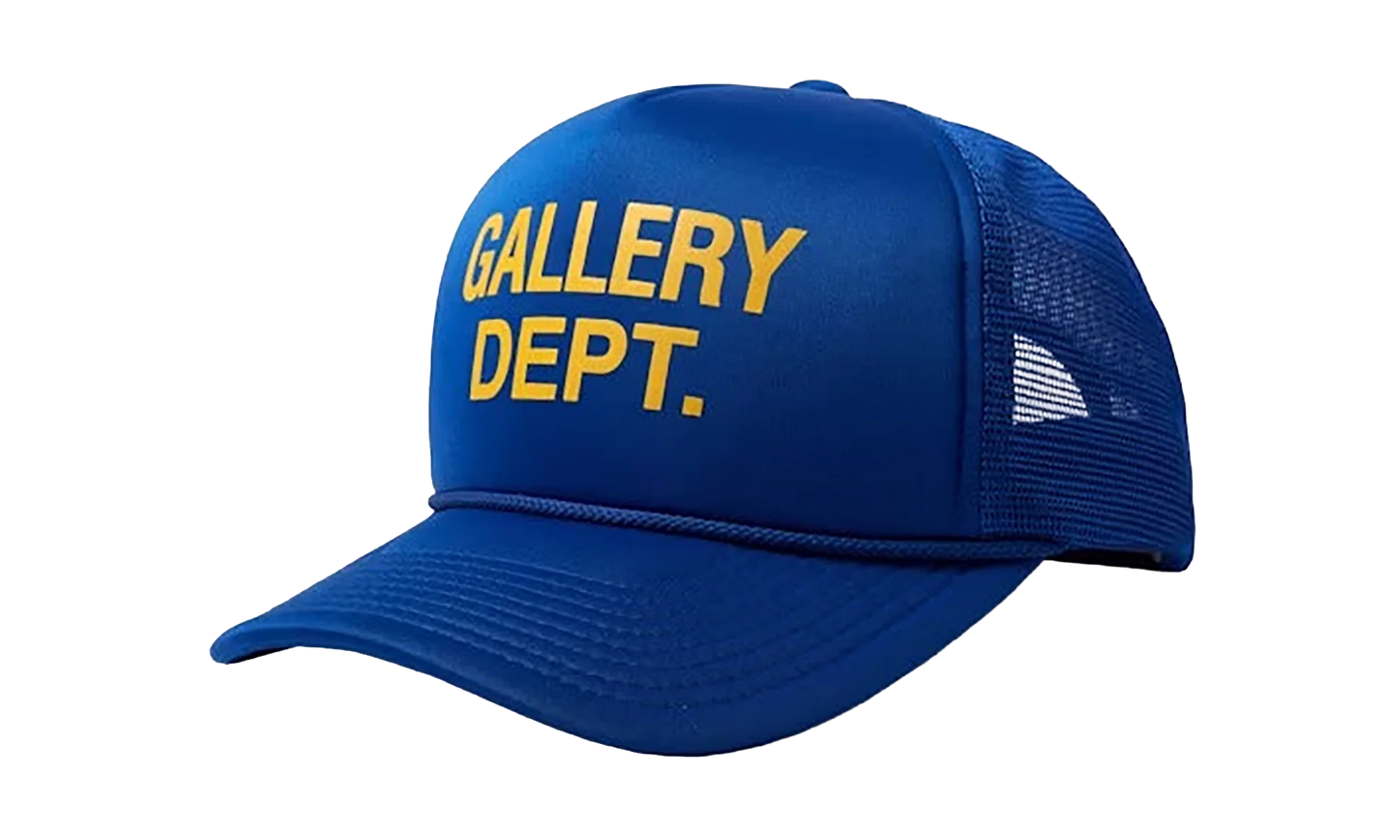 Logo Print Trucker Cap "Blue" GD077