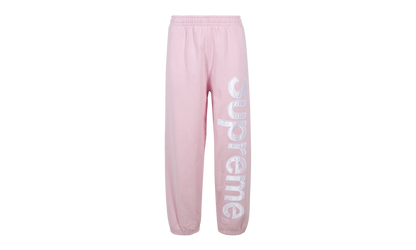 Satin Appliqué Sweatpant "FW23 - Light Pink" SU100084