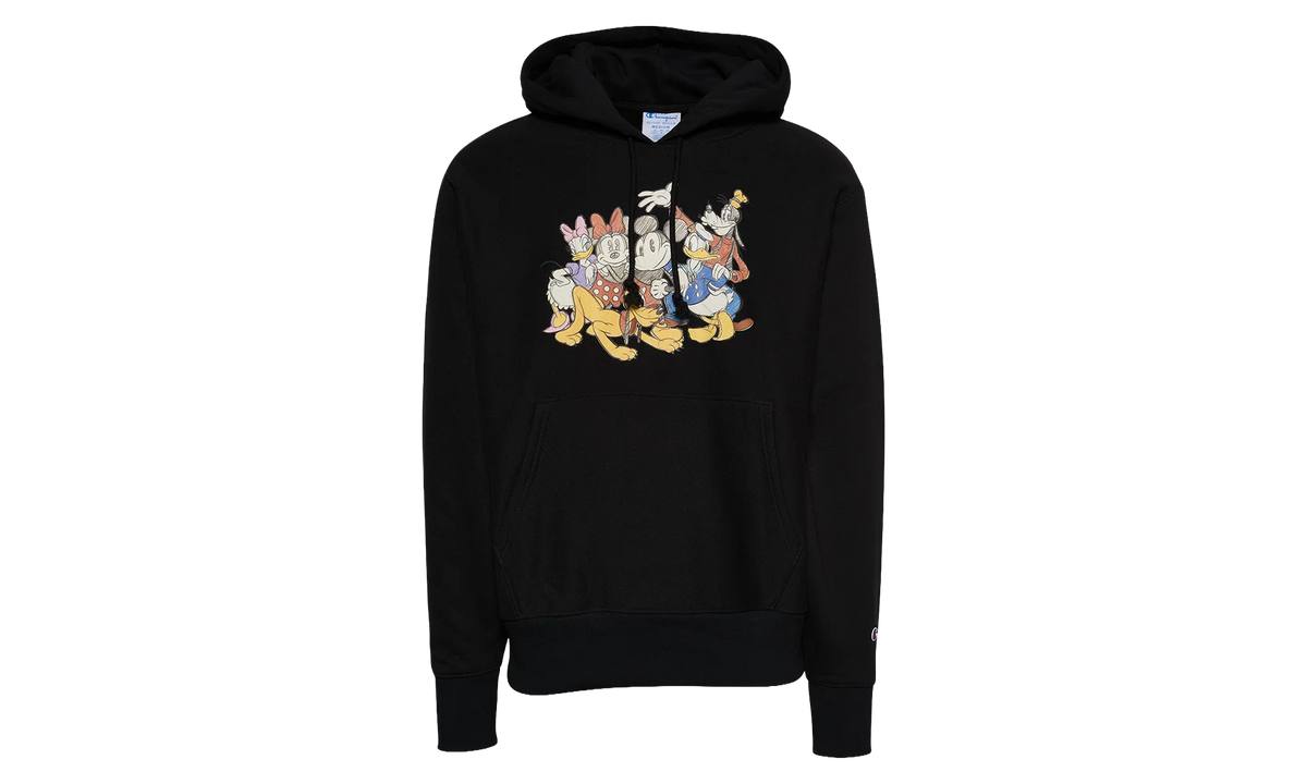 Disney Reverse Weave Hoodie "Mickey & Friends - Black" S2974 592159003