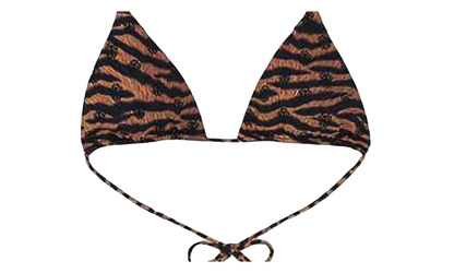 X DIB Orange Tiger Bikini top "Brown" CHRM1084