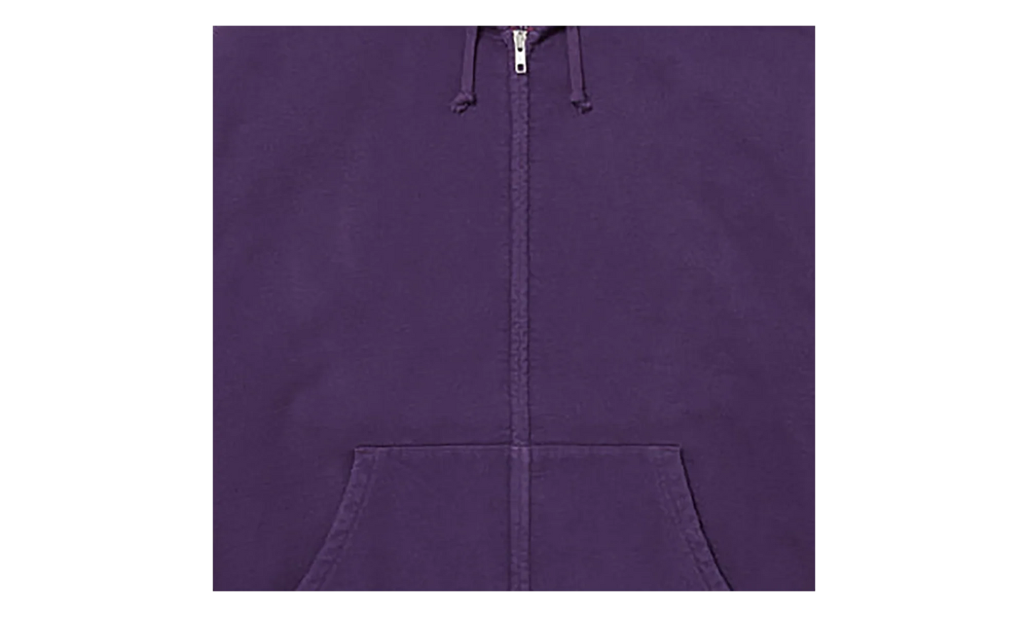 Cut Out Zip Up Hoodie "Dark Purple" SU27263