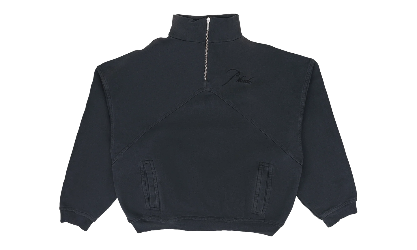 Script Logo Quarter Zip "Black" RHDMTPS0101 BLK