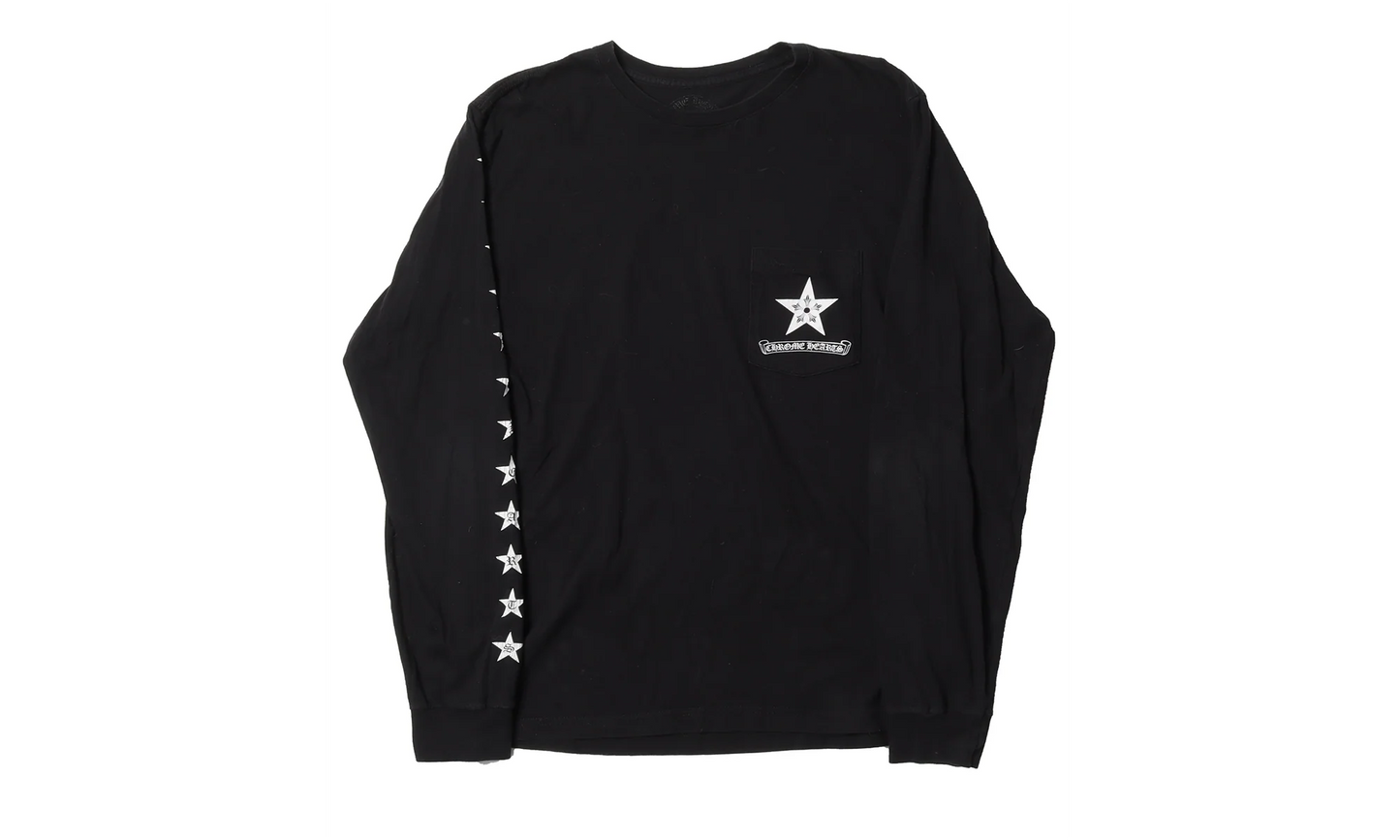 Stars Long Sleeve T-Shirt "Black" CHRM0689