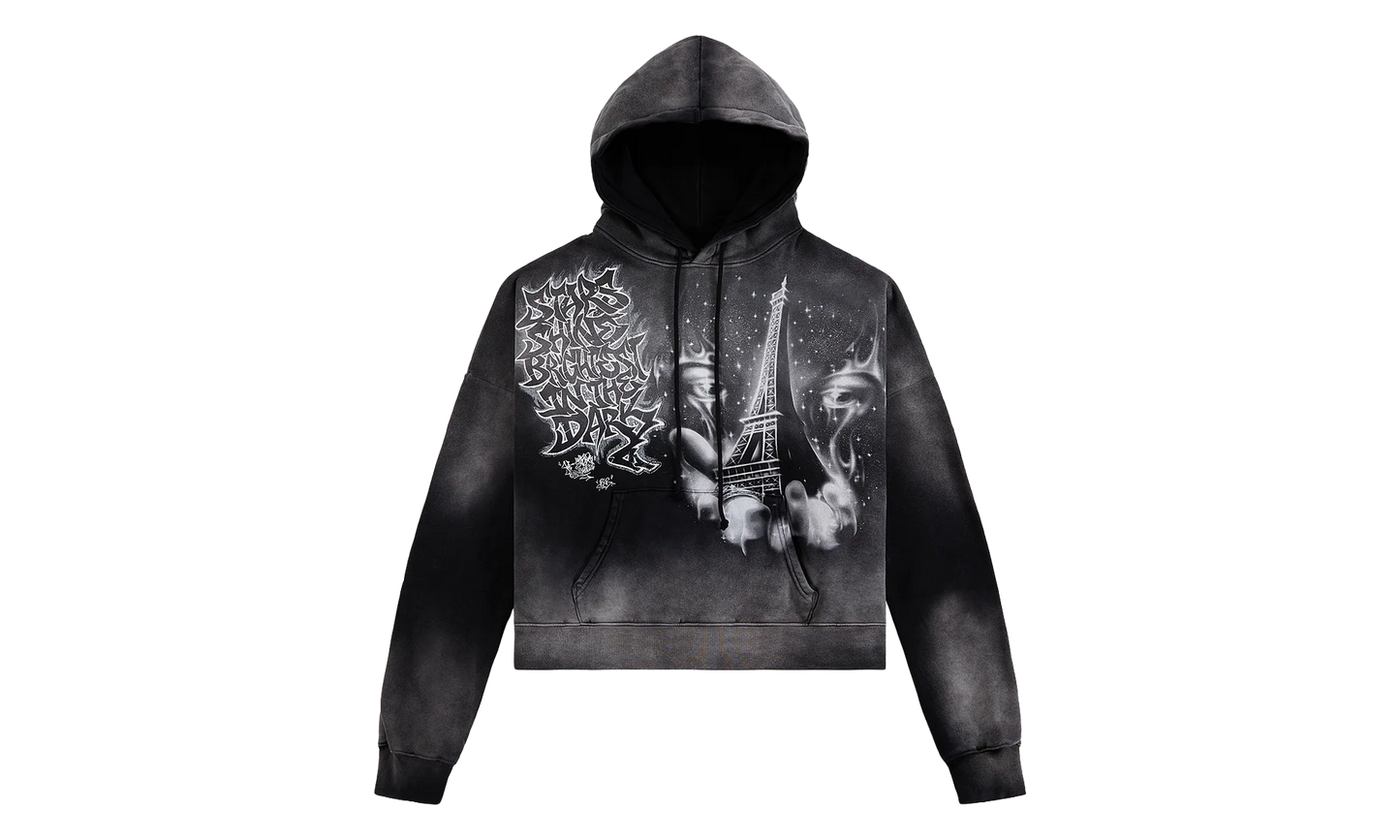 Eiffel Tower Hoodie "Black" HSR233